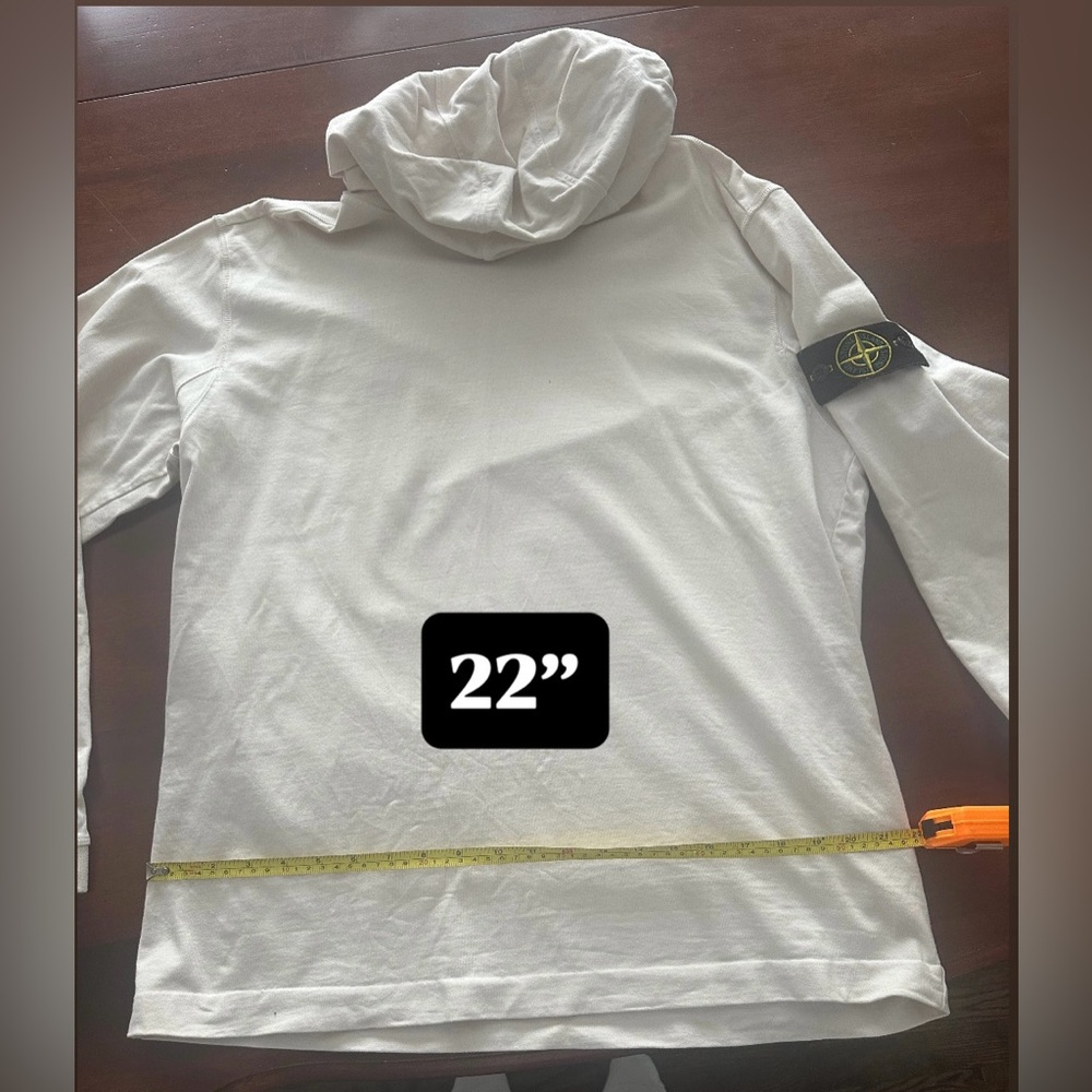 Stone Island Light Pink/White Hoodie - Picture 6 of 7